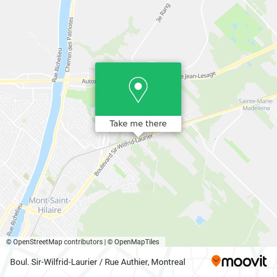 Boul. Sir-Wilfrid-Laurier / Rue Authier map