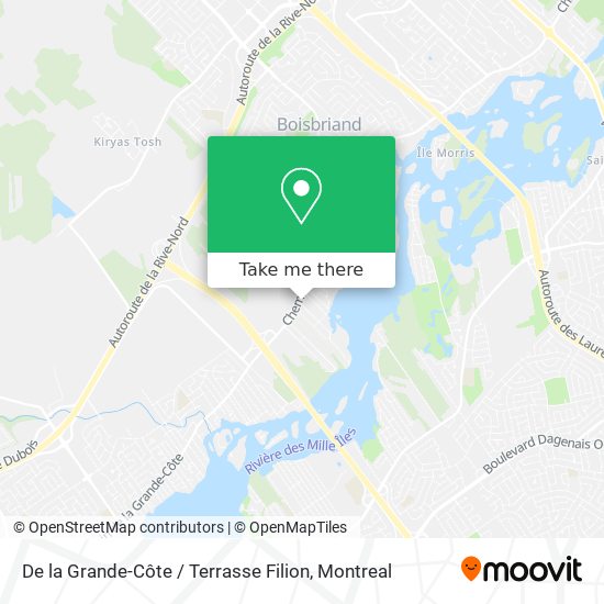 De la Grande-Côte / Terrasse Filion map
