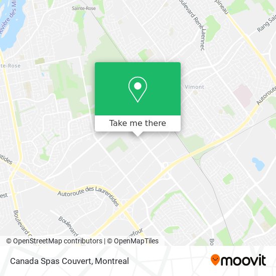 Canada Spas Couvert map