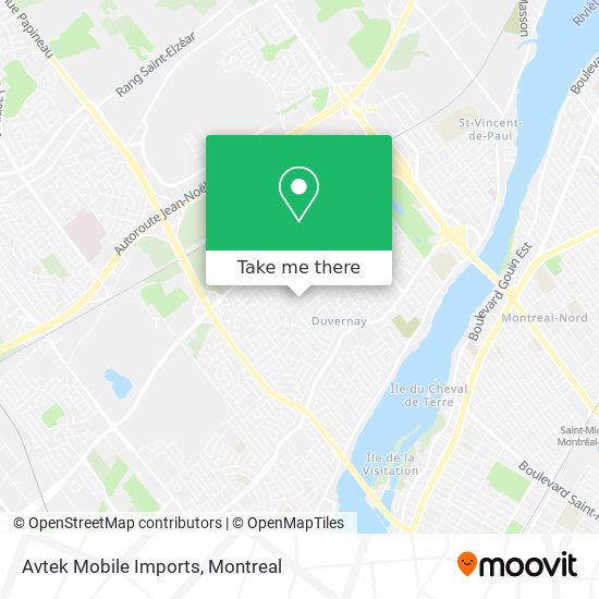 Avtek Mobile Imports map