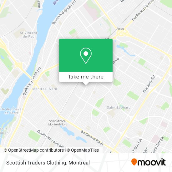 Scottish Traders Clothing map