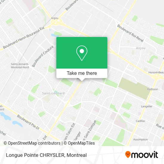 Longue Pointe CHRYSLER map