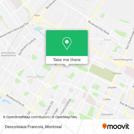 Descoteaux Francois map
