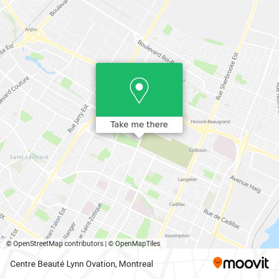 Centre Beauté Lynn Ovation map