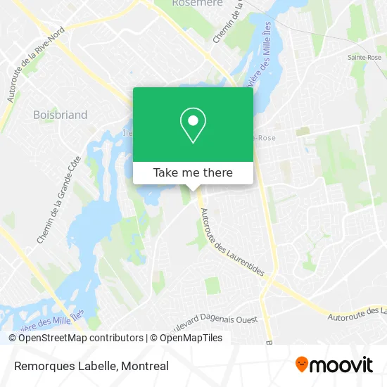 Remorques Labelle map