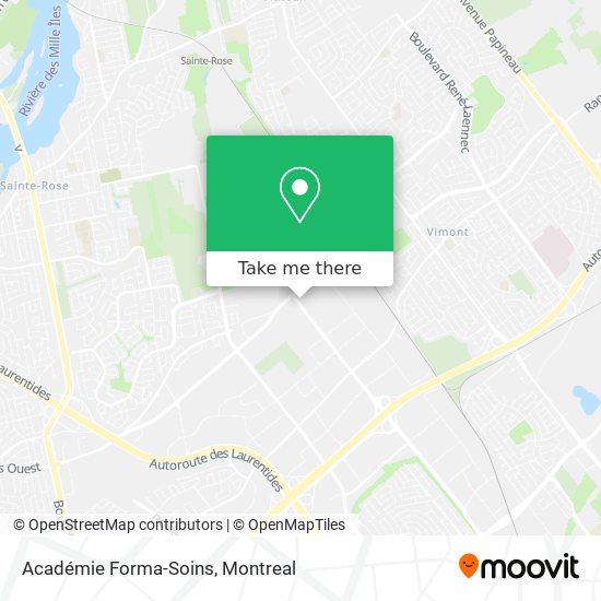 Académie Forma-Soins map