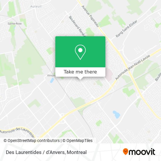 Des Laurentides / d'Anvers map