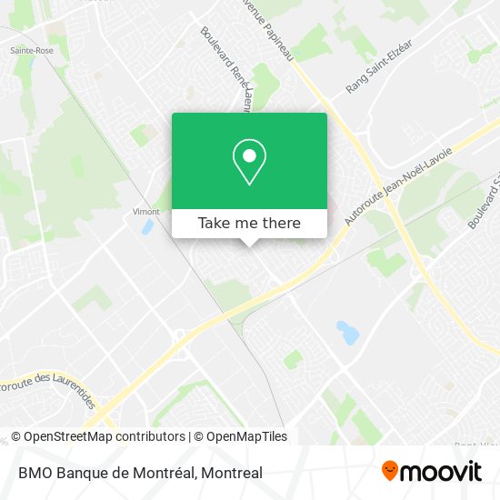 BMO Banque de Montréal map