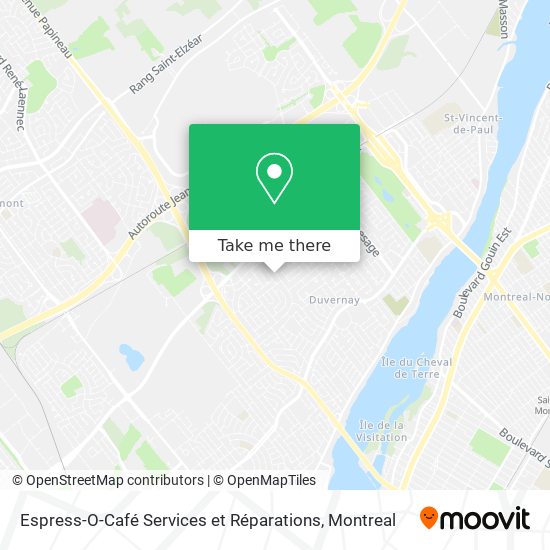Espress-O-Café Services et Réparations map
