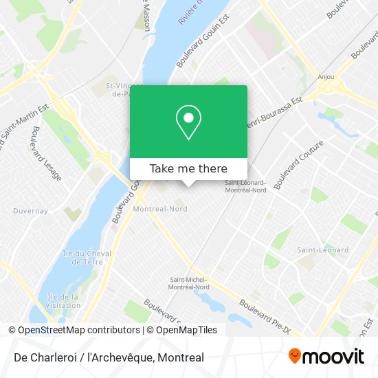 De Charleroi / l'Archevêque map