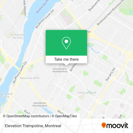 Elevation Trampoline map