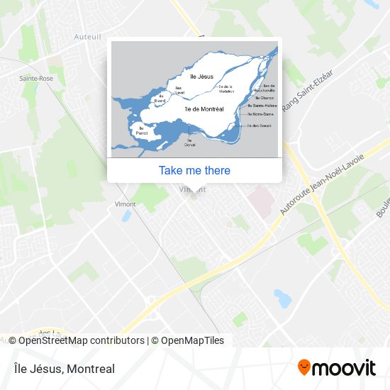 Île Jésus map