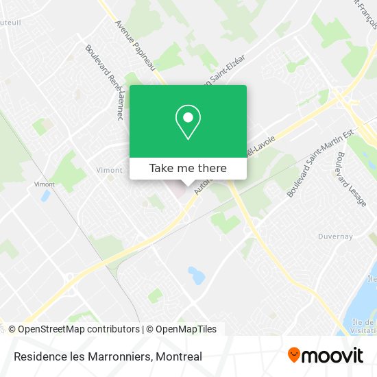 Residence les Marronniers map