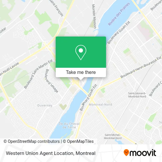 Western Union Agent Location map