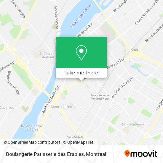 Boulangerie Patisserie des Erables map