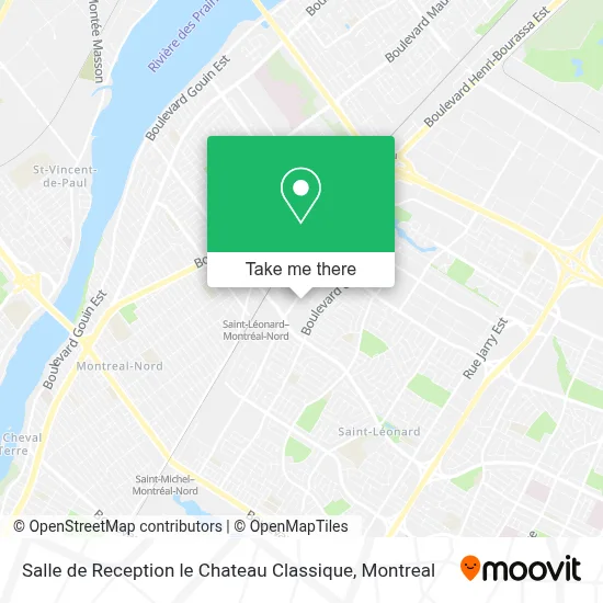 Salle de Reception le Chateau Classique map