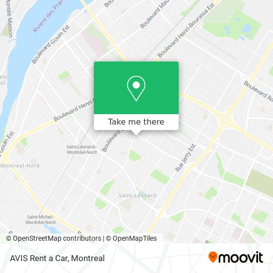 AVIS Rent a Car map