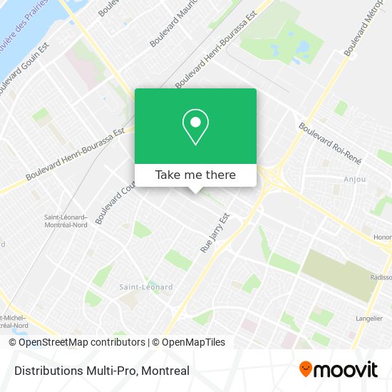 Distributions Multi-Pro map