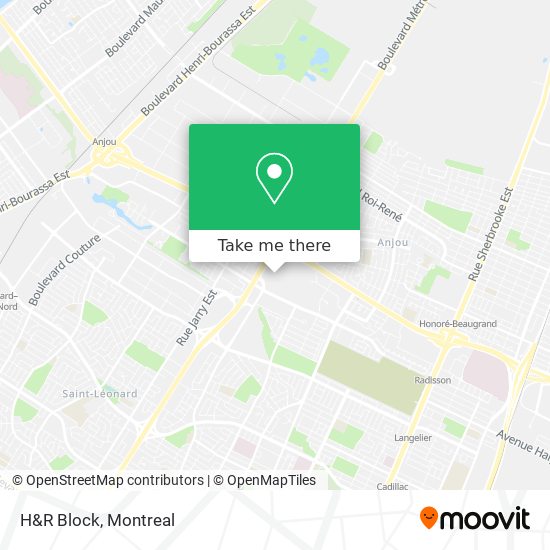 H&R Block map