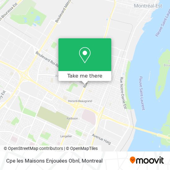 Cpe les Maisons Enjouées Obnl map