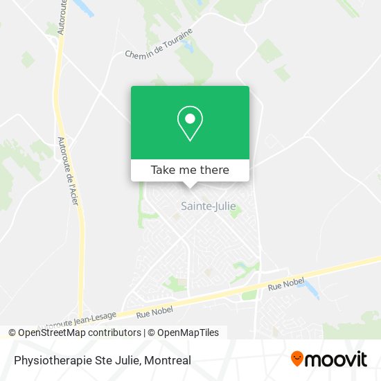 Physiotherapie Ste Julie map