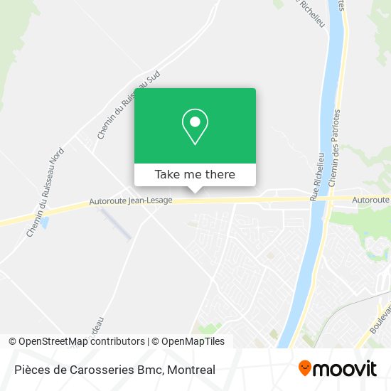 Pièces de Carosseries Bmc map