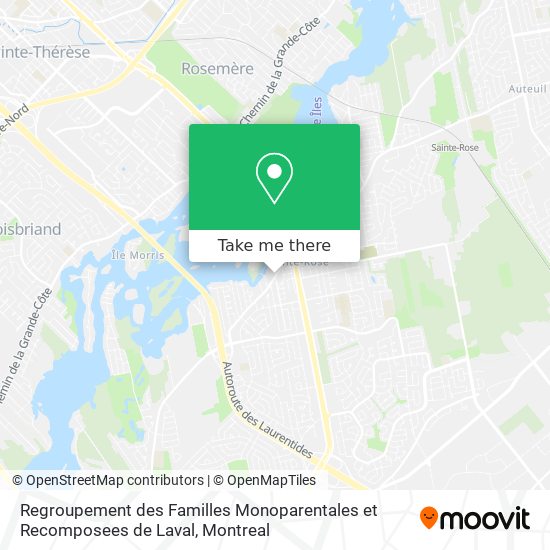 Regroupement des Familles Monoparentales et Recomposees de Laval map