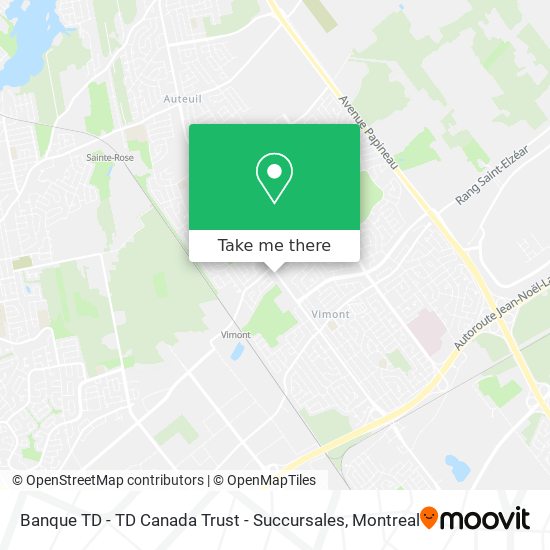 Banque TD - TD Canada Trust - Succursales map