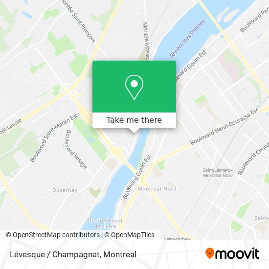 Lévesque / Champagnat map