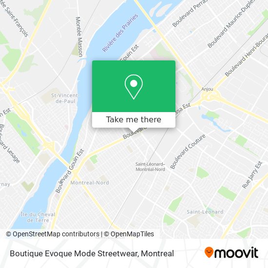 Boutique Evoque Mode Streetwear map