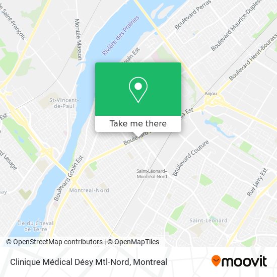 Clinique Médical Désy Mtl-Nord map