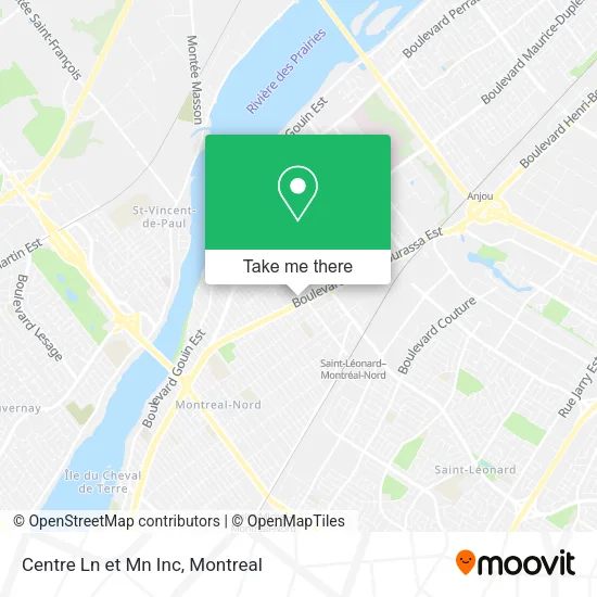 Centre Ln et Mn Inc map