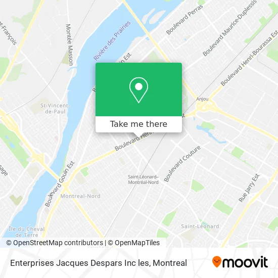 Enterprises Jacques Despars Inc les map
