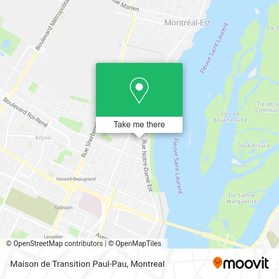 Maison de Transition Paul-Pau map