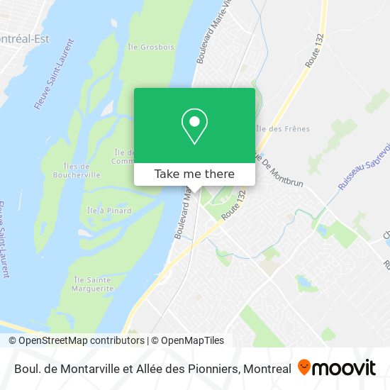 Boul. de Montarville et Allée des Pionniers map