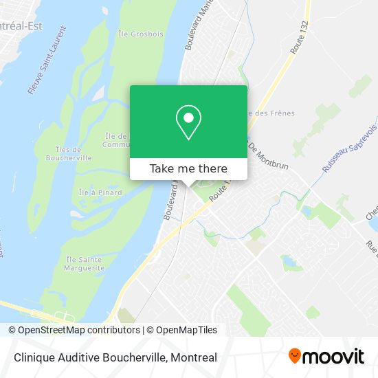 Clinique Auditive Boucherville map