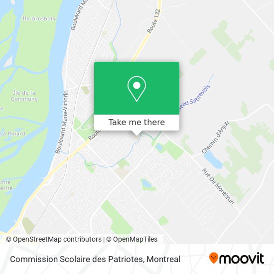 Commission Scolaire des Patriotes map