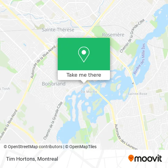 Tim Hortons map