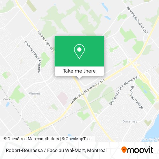 Robert-Bourassa / Face au Wal-Mart map