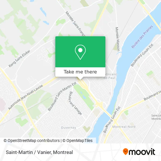 Saint-Martin / Vanier map