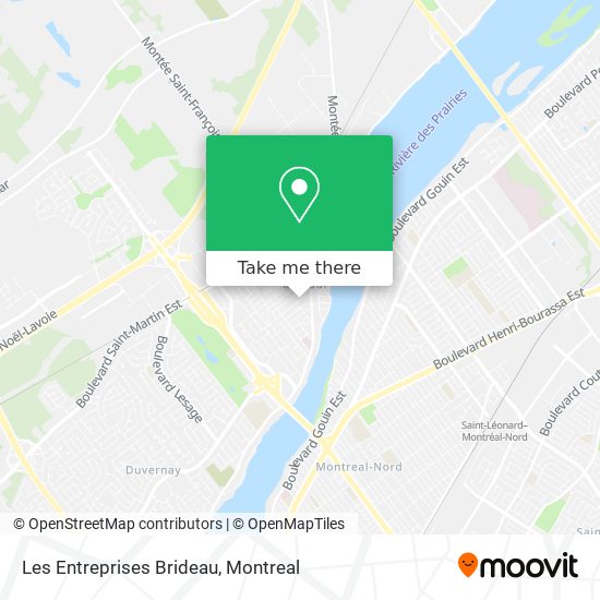 Les Entreprises Brideau map