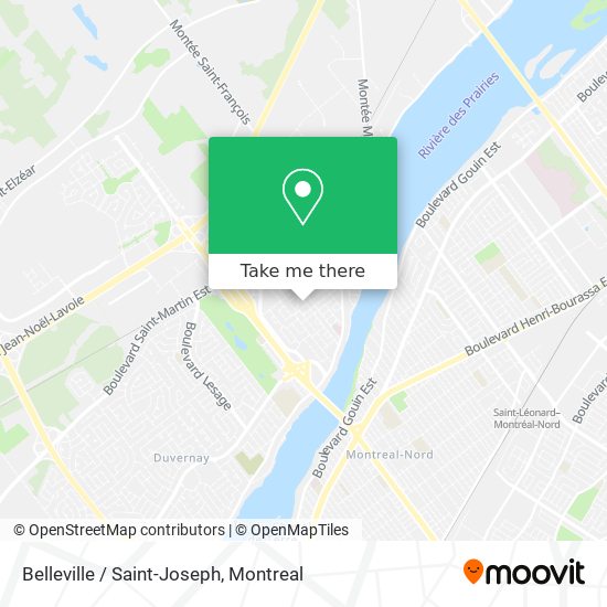 Belleville / Saint-Joseph map