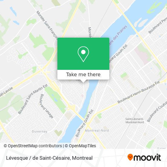 Lévesque / de Saint-Césaire map