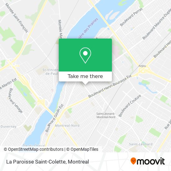 La Paroisse Saint-Colette map