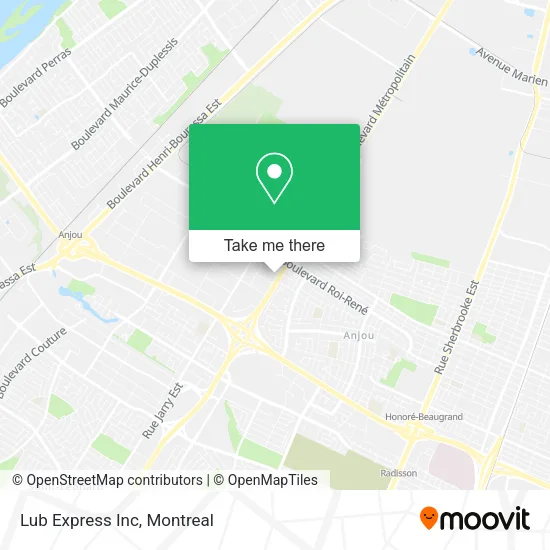 Lub Express Inc map