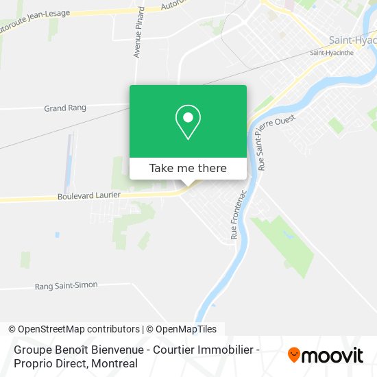 Groupe Benoît Bienvenue - Courtier Immobilier - Proprio Direct map