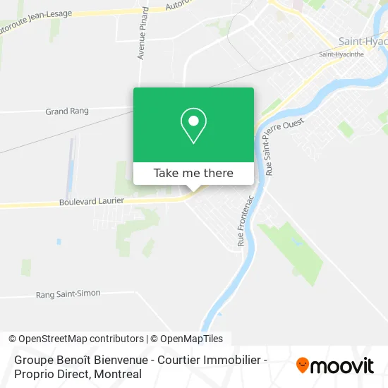 Groupe Benoît Bienvenue - Courtier Immobilier - Proprio Direct map