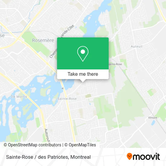 Sainte-Rose / des Patriotes map