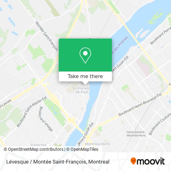 Lévesque / Montée Saint-François map