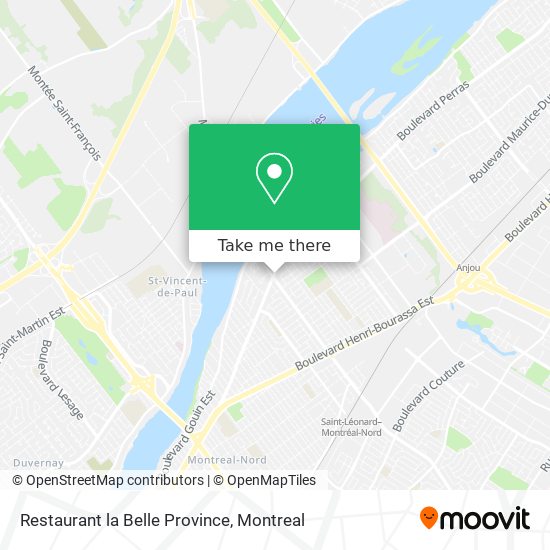 Restaurant la Belle Province map